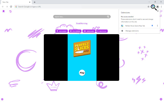Perfect Slices Game New Tab