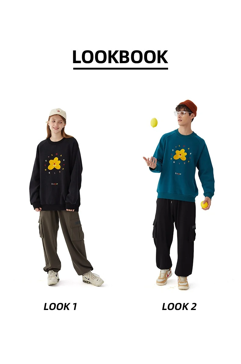Title 9, Koreaans en Hong Kong stijl Boyfriend Fleece-ge...