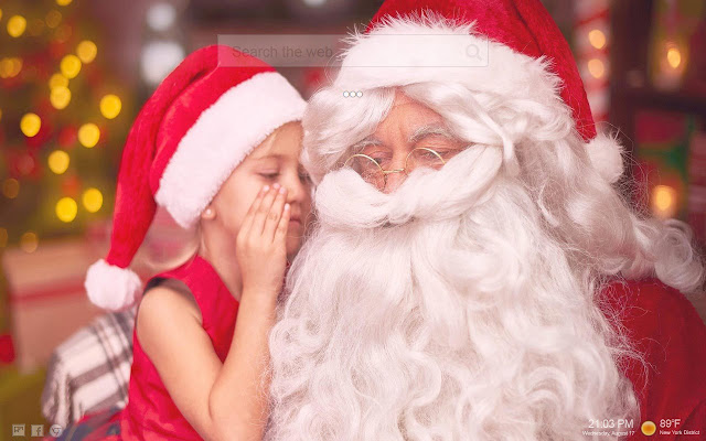 Santa Claus vánoční pozadí HD