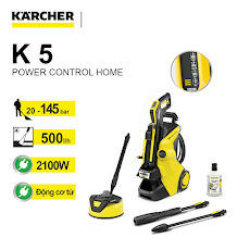 Máy rửa xe áp lực cao Karcher K5 Power Control Home, động cơ từ 2100w, áp lực 20-145 bar, máy rửa xe cao áp