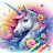 Unicorn Glitter Coloring Pages icon