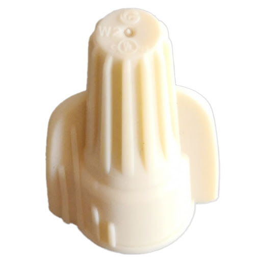 Title 6, Ivory White Spring Wiring Cap with Double Wing ...