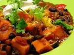 Sweet Potato and Black Bean Chili was pinched from <a href="http://allrecipes.com/Recipe/Sweet-Potato-and-Black-Bean-Chili-2/Detail.aspx" target="_blank">allrecipes.com.</a>