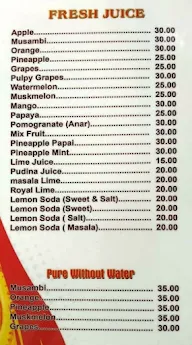 Priya Juice & Snacks menu 3