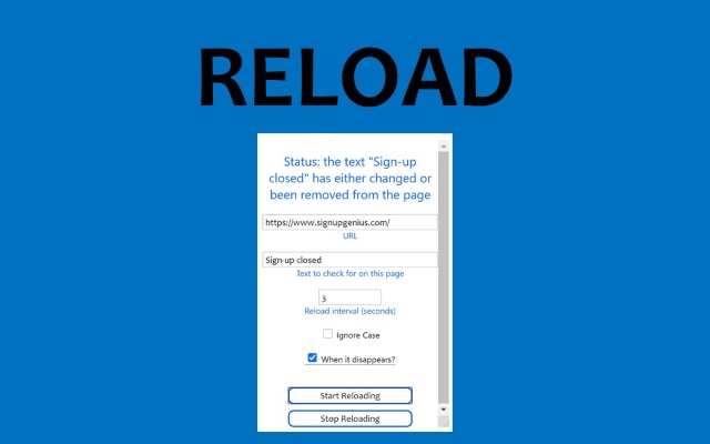 Reload chrome extension