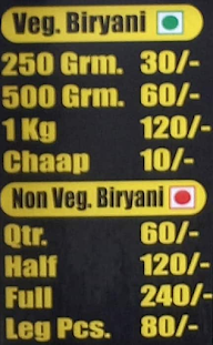 The Biryani Hub menu 1