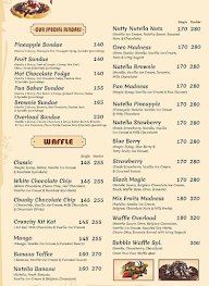 The Waffle menu 2