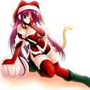 Cute christmas girl theme 1366x768 Chrome extension download