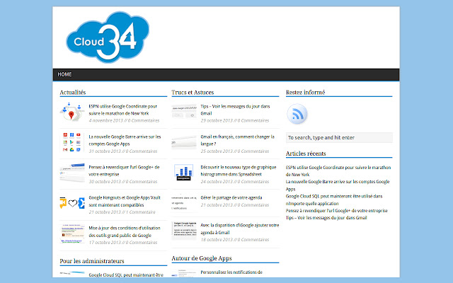 Cloud34.fr chrome extension