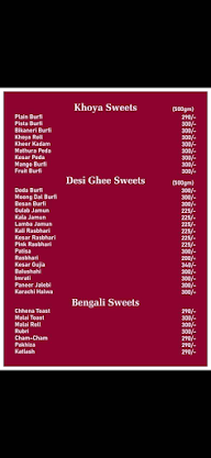 Punjab Sweets menu 4