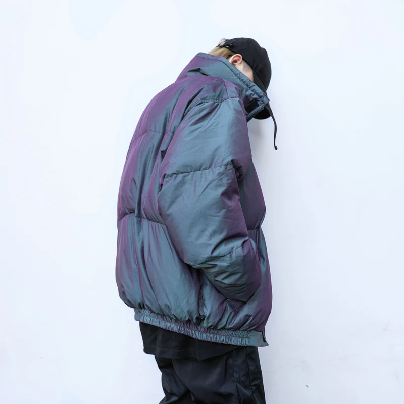 Jaqueta de pão masculina de algodão quente com gola solta, casaco de inverno, ideal para aquecer e manter o conforto no inverno.