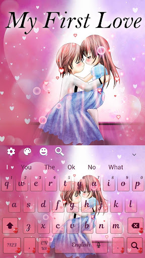 Sweet Love Couple Keyboard Theme