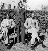 Fort Hare students Oliver Tambo, Congress Mbata and Lancelot Gama in Alice in 1940. All three would later rise to political prominence.
