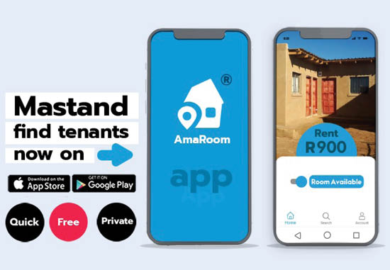 Entrepreneurs Israel Mashele and Oskido Mathe developed an app called AmaRoom.