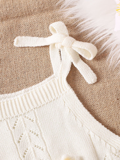 Title 18, Hollow-out Camisole Embroidered Sweater Shorts ...
