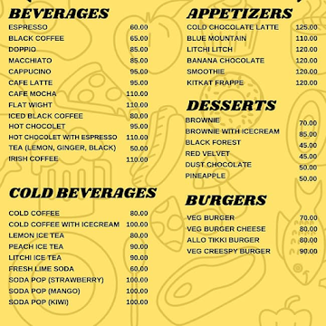 Kekiz Cakes & Cafe menu 