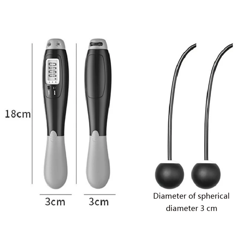 Corde à sauter sans fil numérique intelligente Dépense calorique Fitness Musculation Exercice Sauter sans fil