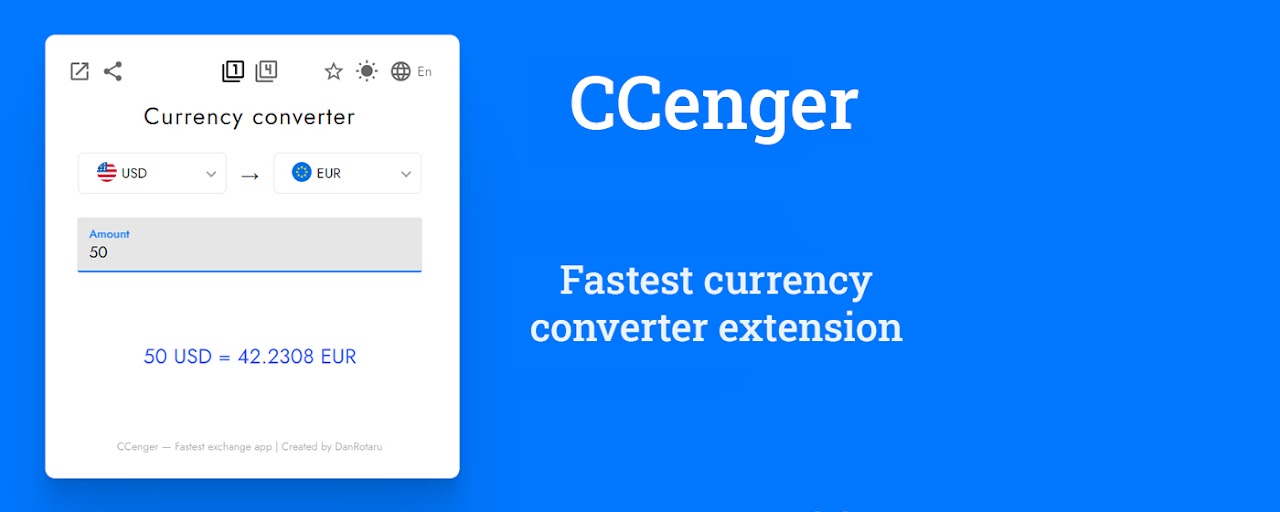 CCenger - Modern currency converter app Preview image 2