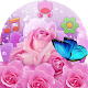 Download Pink Rose  Butterfly Theme For PC Windows and Mac 1.1.1