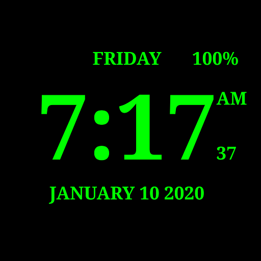 Digital Clock Live Wallpaper 7 Google Play のアプリ