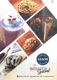 Giani Ice Cream menu 1