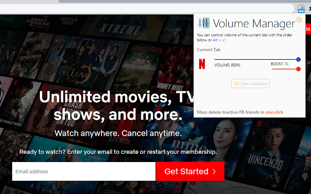 Volume Manager PRO chrome extension