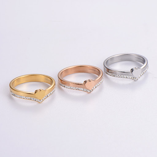 Title 8, Heart Stainless Steel Simple Geometric Jewelry ...