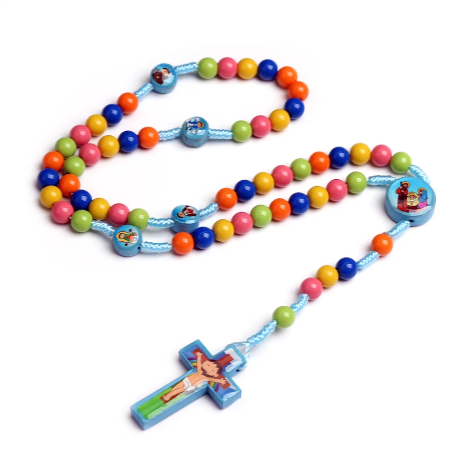 Color acrylic children's necklace pendant