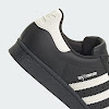 superstar 80s deux core black/off white/silver metallic