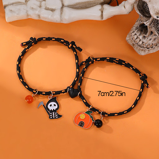Title 1, Halloween Bracelet Pumpkin Ghost Love Magnetic ...