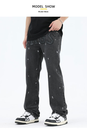 Title 5, American Retro High Street Loose Straight Mop L...