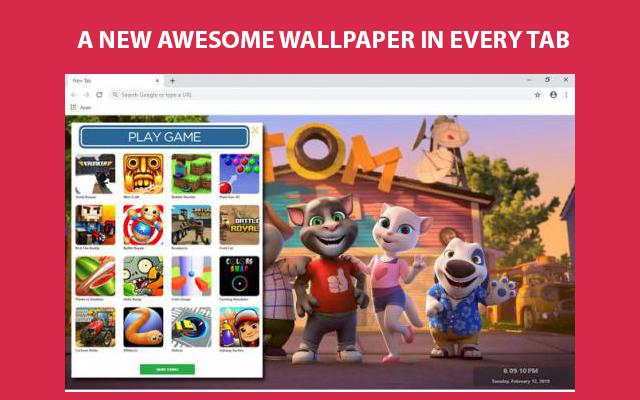 Talking Tom Wallpapers and New Tab