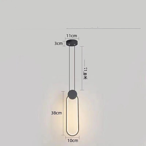 Title 5, Geometric Creativity Bar Cafe LED Chandelier. E...