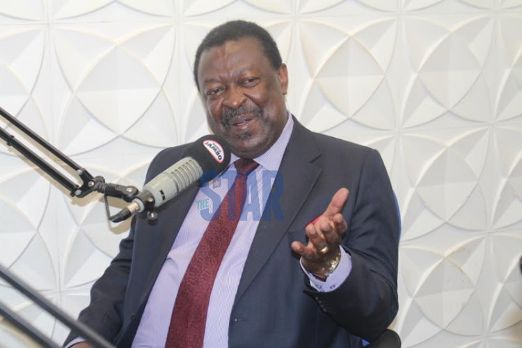 ANC leader Musalia Mudavadi during an interview at Radio Jambo studios in Westlands, Nairobi on September 22, 2021.