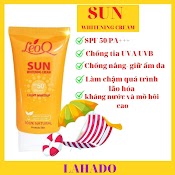 Kem Chống Nắng Body Nâng Tone Dưỡng Ẩm Trắng Da Toàn Thân Leoq 60Ml