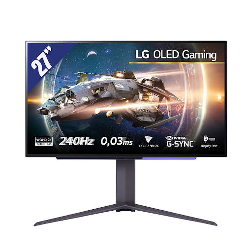 Màn hình LCD LG 27" 27GR95QE-B.ATV (2560 x 1440/OLED/240Hz/0.03 ms/FreeSync Premium)