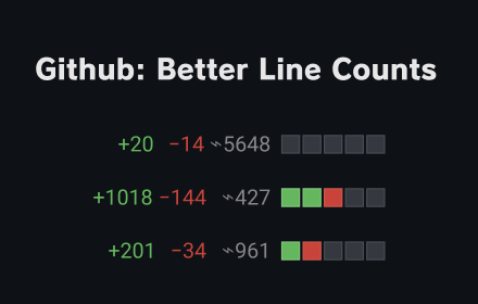 GitHub: Better Line Counts small promo image