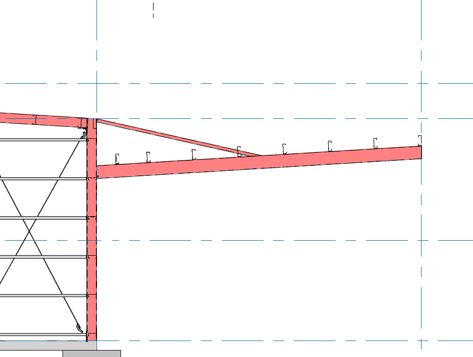 Cantilevered canopy