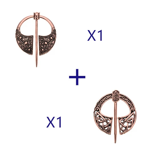 Broche Viking avec Boucle Métallique Authentique Accessoire Nordique pour Vêtements Design Durable et Fonctionnel Bijou Celtique Élégant