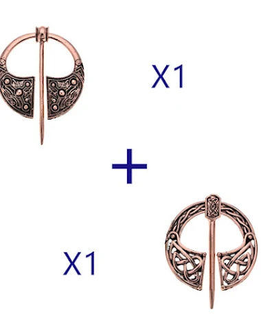 Viking Brooch with Metal Buckle Aut - 1
