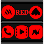 Cover Image of Tải xuống Red and Black Icon Pack v2.2 Read more APK