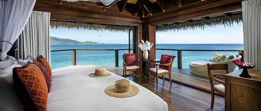 Richard Branson's Necker Island in the British Virgin Islands where you can book a room for $5,000 (R74,800) per night.