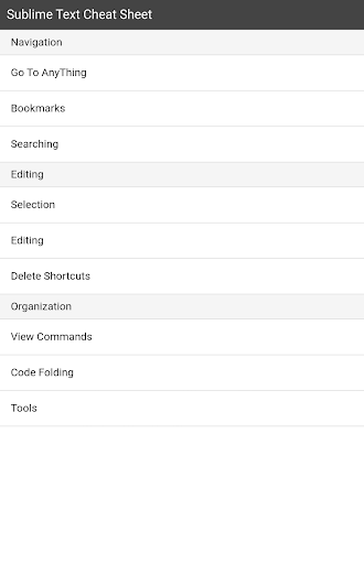 SublimeText Cheat Sheet