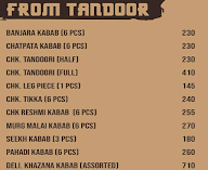 Tandoor Mahal menu 1