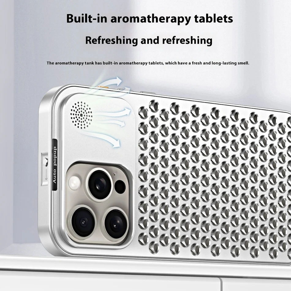 Aluminiumlegierung Metall Handyhülle mit Wärmeableitung für dein Smartphone. Schützt effektiv und verhindert Überhitzung. Modernes Design.