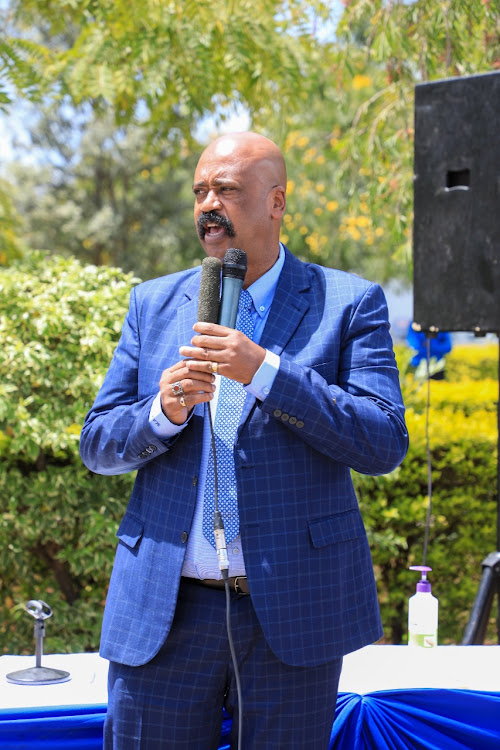 NMS director general Mohamed Badi at Mama Lucy Hospital on May 11.