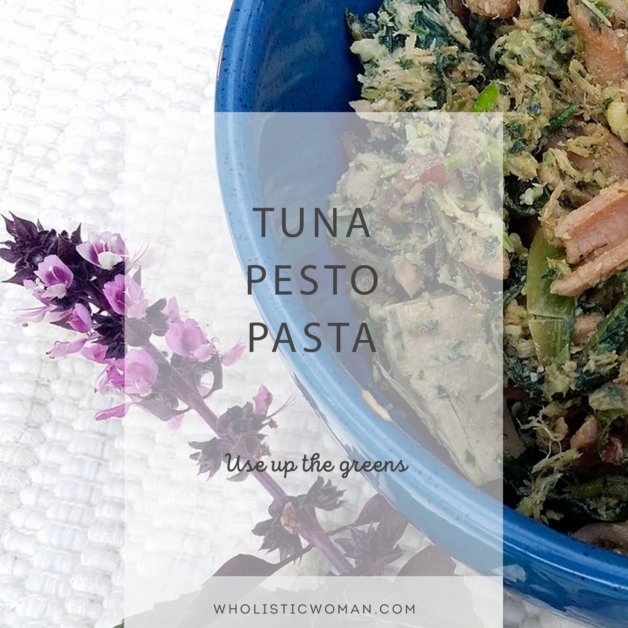 Tuna Pesto Pasta Salad