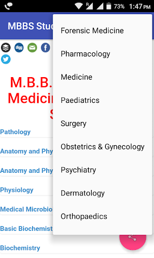 Screenshot MBBS Study App