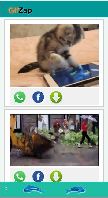 Android application Gifs for whatsapp screenshort
