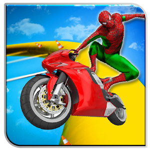 Download Superhero Bike Racing Stunt Impossible Track For PC Windows and Mac